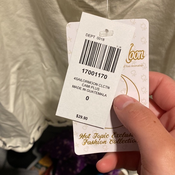 Sailor Moon Animamates plus size 0 cami with ruffled edge - Picture 4 of 5